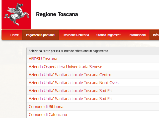 Portale IRIS di Regione Toscana